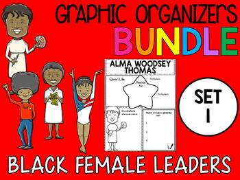 Preview of Bundle - Graphic Organizers -  Women Leaders in Black History - SET 1