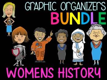 Preview of Bundle - Graphic Organizers - Women's History Month (Set 2)