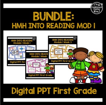 Preview of BUNDLE - HMH Into Reading - Power Point Lessons Module 1 (1st Grade)