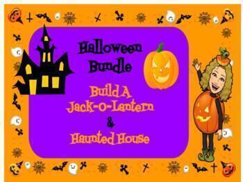 Preview of Bundle Halloween Fun- Make Your Own Virtual Haunted House & Jack-O Lantern