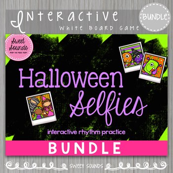 Preview of Interactive Board Rhythm Games - Bundle Halloween Selfies