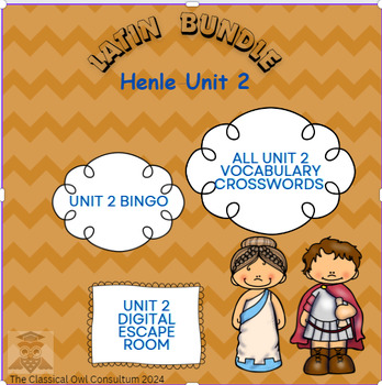 Preview of Bundle Henle Latin 1 Unit 2, Lessons 7-8