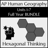 Bundle | Hexagonal Thinking Review | AP Human Geography | 