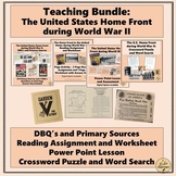 Bundle:  Home Front During WWII - Reading Assignments, PPT