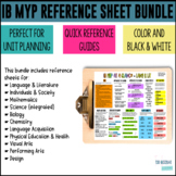 Bundle - IB MYP One-Page Reference Handouts