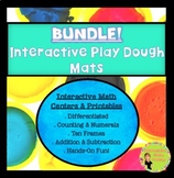 Bundle! Interactive Play Dough Math Mats & Printables