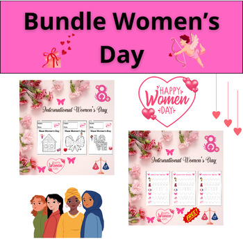 Preview of Bundle International Women’s Day Printable Worksheets For Kids