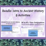 Bundle: Back to School Intro to Ancient History Slides & N