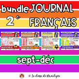 Bundle: Journal Français 2e année septembre à décembre