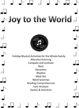 Preview of Bundle - Joy to the World - A Lesson in Carols - Videos & Printables