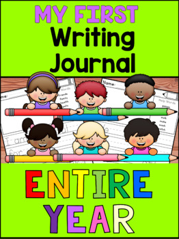 Preview of Bundle - Kindergarten First Grade Daily Writing Prompts Journal - ENTIRE YEAR
