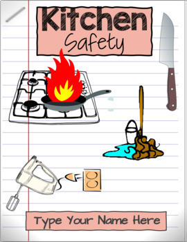 Preview of Bundle Kitchen Safety Digital Notes & Slideshow