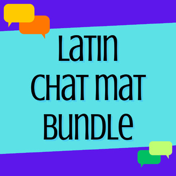 Preview of Bundle: Latin Chat Mats for Classroom Conversation