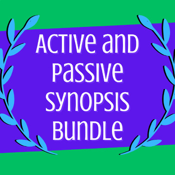 Preview of Bundle: Latin Verb Synopsis (Charts for all Conjugations, Active and Passive)