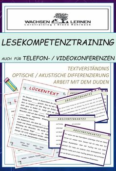 Preview of Bundle: Learning training: reading skills training - Lerntraining: Lesekompetenz