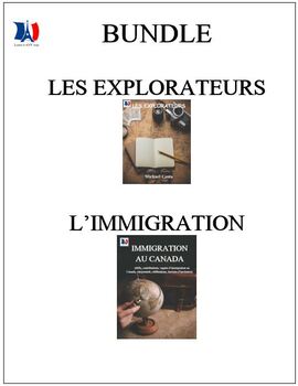 Preview of Bundle: Les explorateurs et l'immigration , French immersion