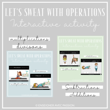 Preview of Bundle : Let's sweat with operations (2 activities in 1)