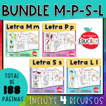 Preview of Bundle - Letras M-P-S-L