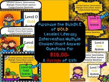 Preview of Bundle Leveled Literacy Intervention LLI Comprehension Skills O-T GOLD System