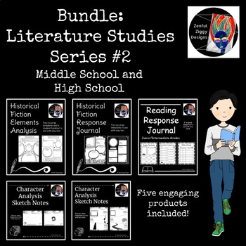 Preview of Bundle: Literature Studies #2- Distance Learning PDF Resources, Printables