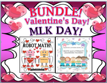Preview of Bundle Martin Luther King Day +  Valentine's Day Google Slides Printables