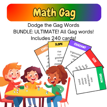 Preview of Bundle: Math Gag- Ultimate! Includes All Versions (Game like Taboo!)