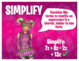 Bundle Math Vocabulary Terms & Definitions - 21 Video Game