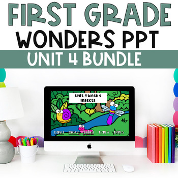 Preview of Bundle- McGraw-Hill Wonders First Grade Unit 4 PowerPoints DISTANCE LEARNING