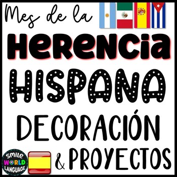 Preview of Bundle Mes de la Herencia Hispana decoración y proyectos países y personajes