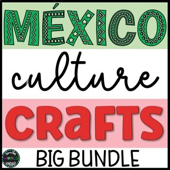 Preview of Bundle Mexican Culture Crafts Hispanic Heritage Mexico Fiesta 5 mayo Day Dead