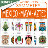 Bundle Mexico Math activity Mexico Maya Aztec Symmetry His
