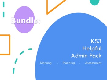 Preview of Bundle: Middle School/KS3 Art & Design helpful admin pack
