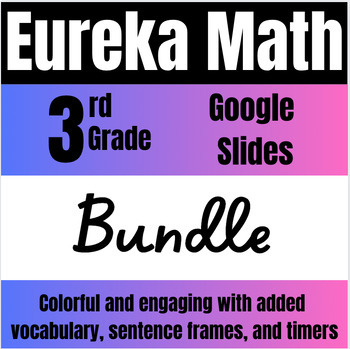 Preview of Bundle Modules 1-7 Engage NY (Eureka) Math 3rd Grade Google Slideshows