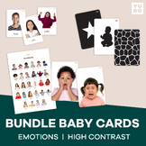 Bundle Montessori cards for babies (emotions and high cont