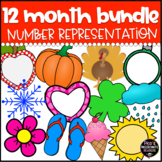 Bundle: Monthly Themes for Number Representation 0-10