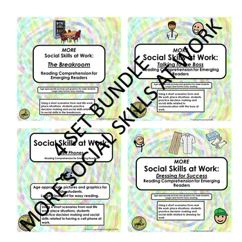 Bundle: More Social Skills At Work by Wise Dragon Education Supports