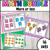 Bundle More or Less counting and comparing to 10 Kindergar