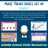 Bundle - Music Theory Lessons #1-7 (including measure worksheet)