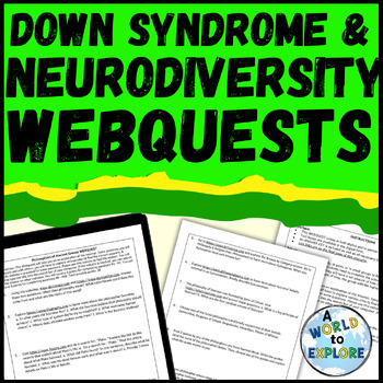 Preview of Bundle Neurodiversity and Down Syndrome Activity Research WebQuests