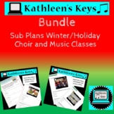 Bundle - No Prep - Music Choir Sub Plans Holiday/Winter - 