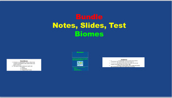 Preview of Bundle-Notes, Slides, Test: Biomes