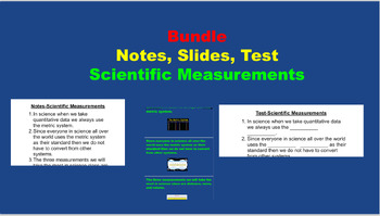 Preview of Bundle-Notes, Slides, Test: Scientific Measurements