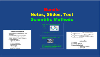 Preview of Bundle-Notes, Slides, Test: Scientific Methods