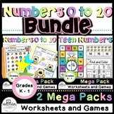 BUNDLE Number Sense Numbers 0 to 20 for Kindergarten