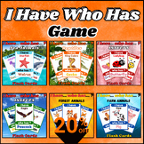 Bundle Of "I Have Who Has" Game About Reptiles,Birds,Insec