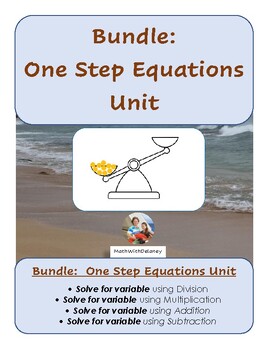 Preview of Bundle ~ One-step Equations Unit