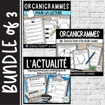 Preview of Bundle Organigrammes variés | lecture, texte et actualité