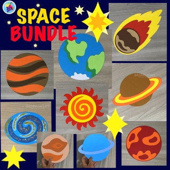 Preview of Bundle Outer Space Solar System Earth Sun Planet Galaxy Comet Science Bulletin