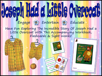 Preview of Joseph Had a Little Overcoat: Workbook, Vocab PPT, Flashcards & Sight Words!