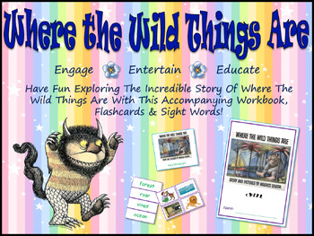 Preview of Where The Wild Things Are: Workbook, PowerPoint, Flashcards & Sight Words!